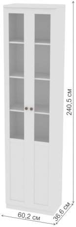 Витрина Луиза Л3-2 дуб седан