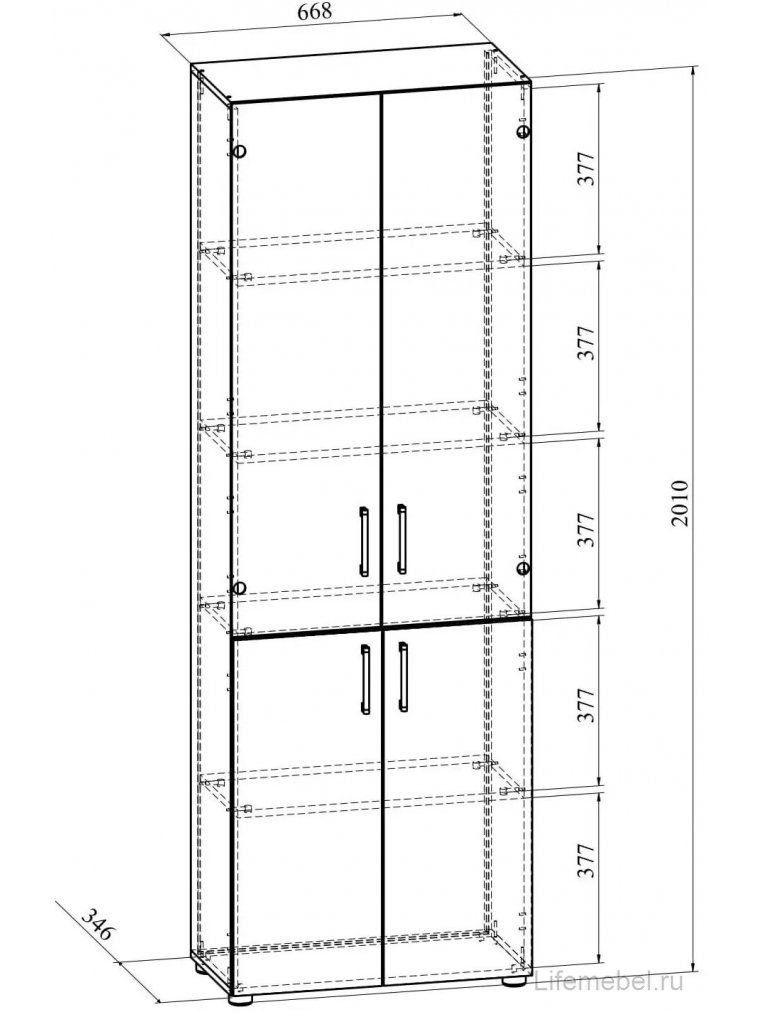 Витрина ОФ-303К дуб крафт табачный