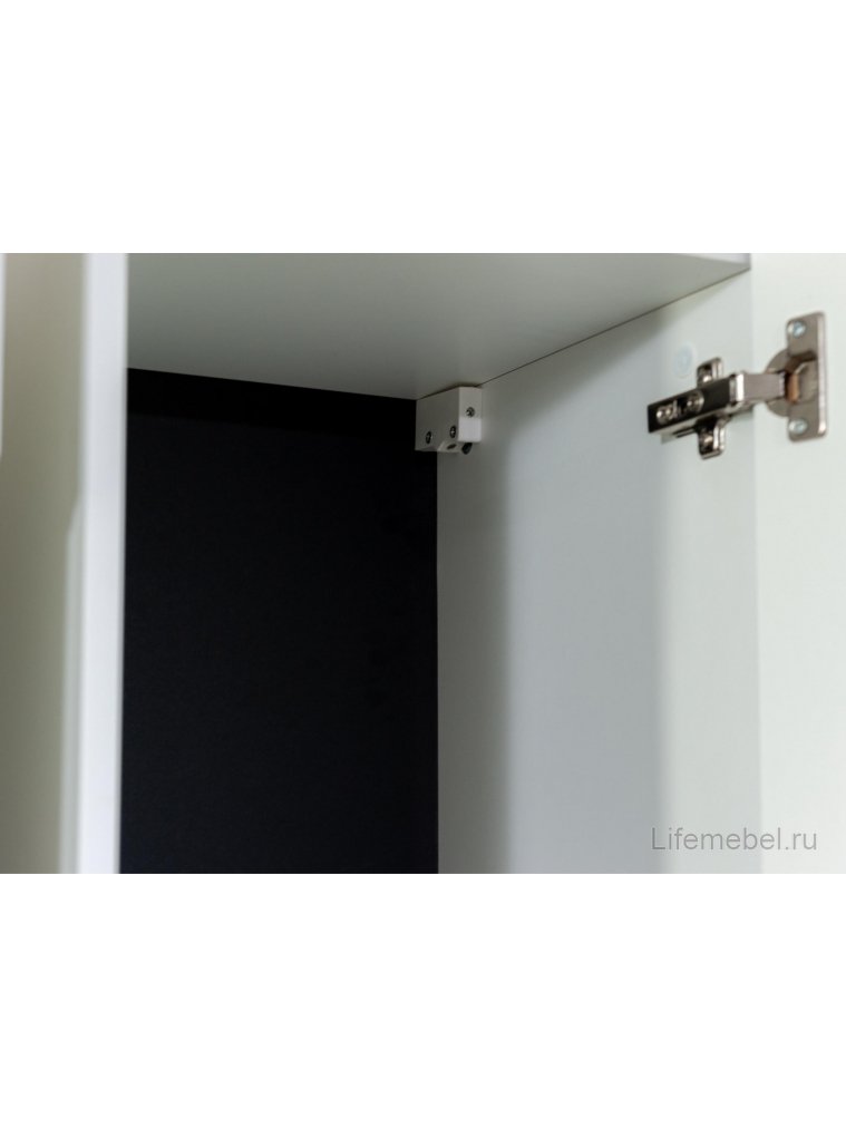 Витрина Азап левая белый жемчуг / белый глянец