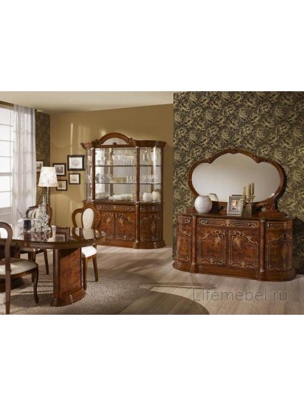 Витрина Роза 37.100.01 орех