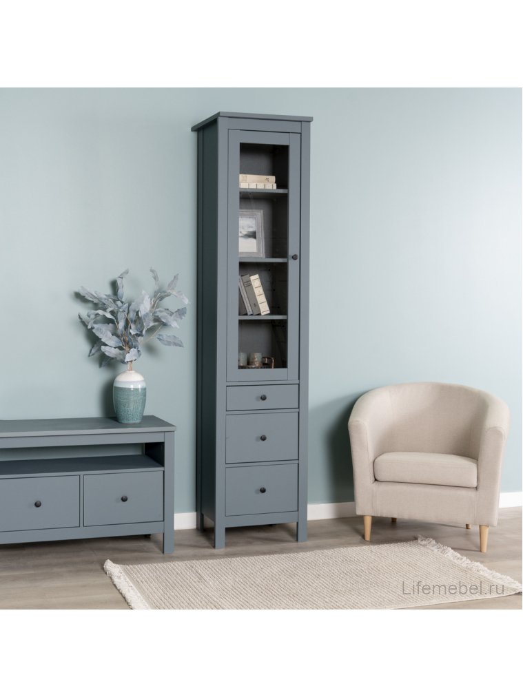 Витрина Сага 50 бирюзовый