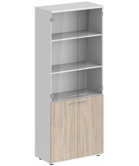 Витрина SG.801 белый / дуб светлый