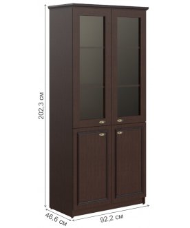 Книжный шкаф Raut RHC 89.2 венге магия