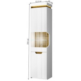 Витрина Torino 1V1D L левая