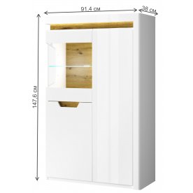 Витрина Torino 1V2D P правая