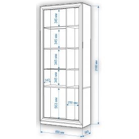 Витрина ШВтВ-ФСД-БЯН К левая