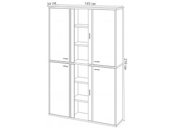 Витрина СУ(ш3в2)+4ФГ+2ФС КШ