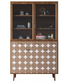 Витрина Воаб орех / принт 17