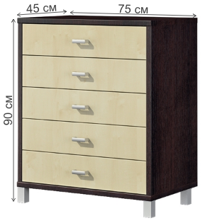 Комод Домино дуб Амари (венге) ВК-04-16