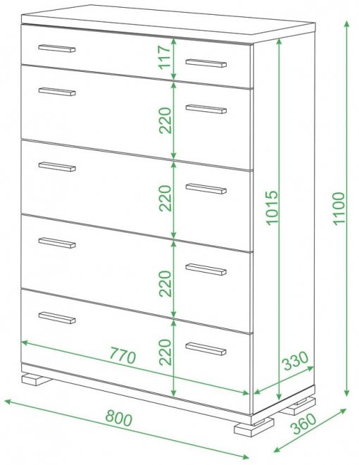 Комод КМ-1 нельсон
