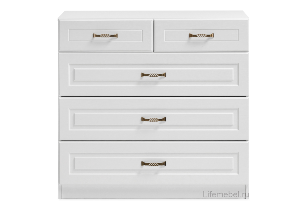 Комод Ливерпуль 10.103.01 белый / ясень ваниль