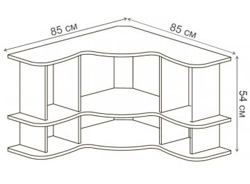 Полка угловая Алиса №559