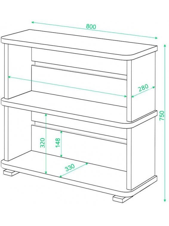 Cтеллаж СБ-25/2 Ш шамони