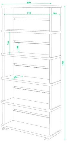 Cтеллаж СБ-25/5 Ш шамони