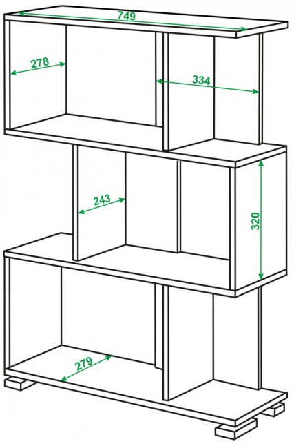 Cтеллаж Валевро-5-3 К карамель