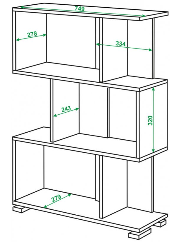 Cтеллаж СЛ-5-3 К карамель