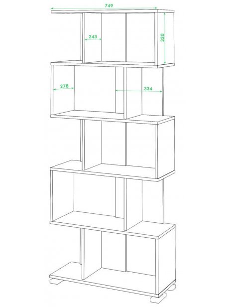 Cтеллаж СЛ-5 БЕ белый
