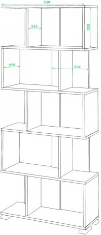 Cтеллаж СЛ-5 К карамель