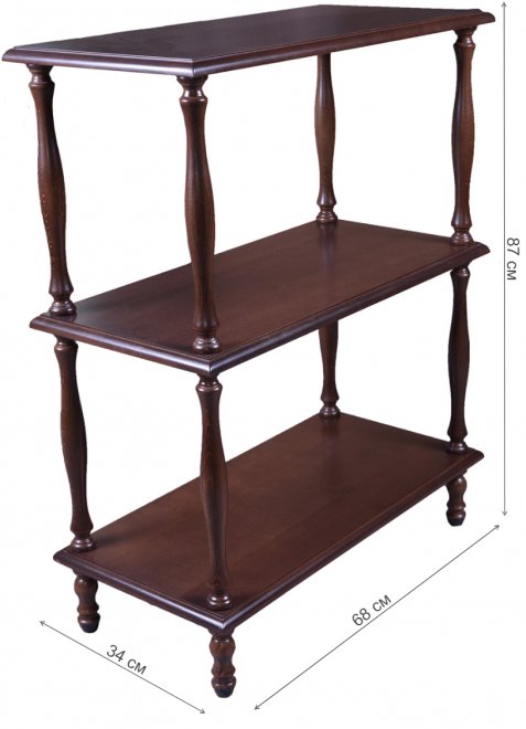 Этажерка П 9 средне-коричневый