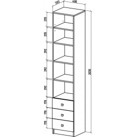 Стеллаж Бостон-6