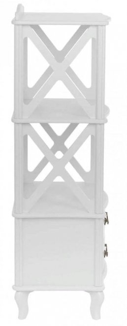 Стеллаж Джульетта 2 молочный дуб