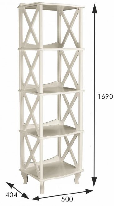 Стеллаж Джульетта 4 дуб шампань