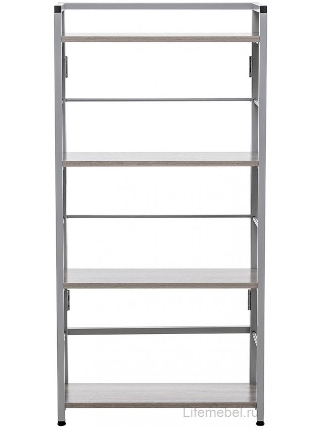 Стеллаж Leset Пако 1200 серый / атлас светлый