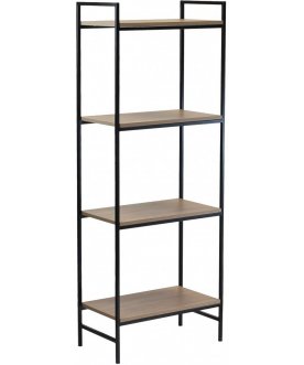 Стеллаж Лидс 2 робиния / черный