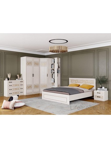 Стеллаж Оливия ваниль / ясень жемчужный