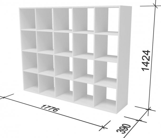 Стеллаж СИ45 дуб сонома