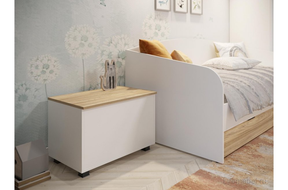 Сундук Скайлайт СЛ-60 блэквуд ячменный / белый