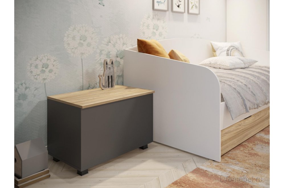 Сундук Скайлайт СЛ-60 блэквуд ячменный / графит