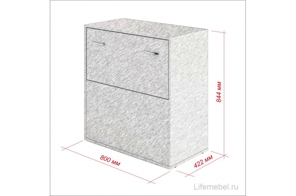 Тумба Банга-4 ясень темный / ясень светлый