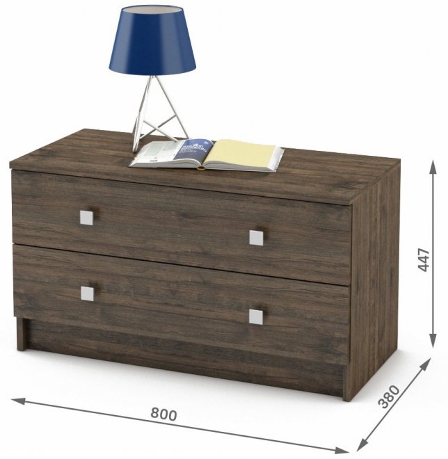 Тумба Бостон-2 дуб апрель темный