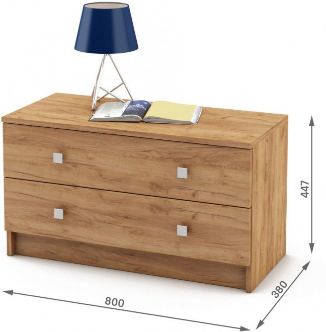 Тумба Бостон-2 дуб золотистый