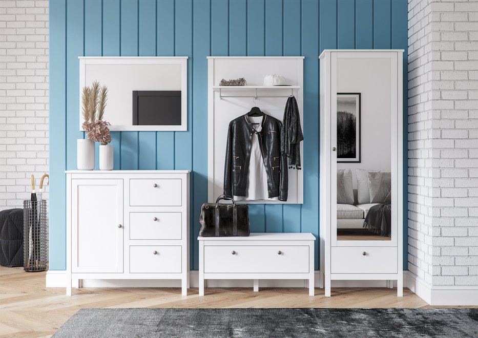 Тумба Helga KOM1K/90 белая