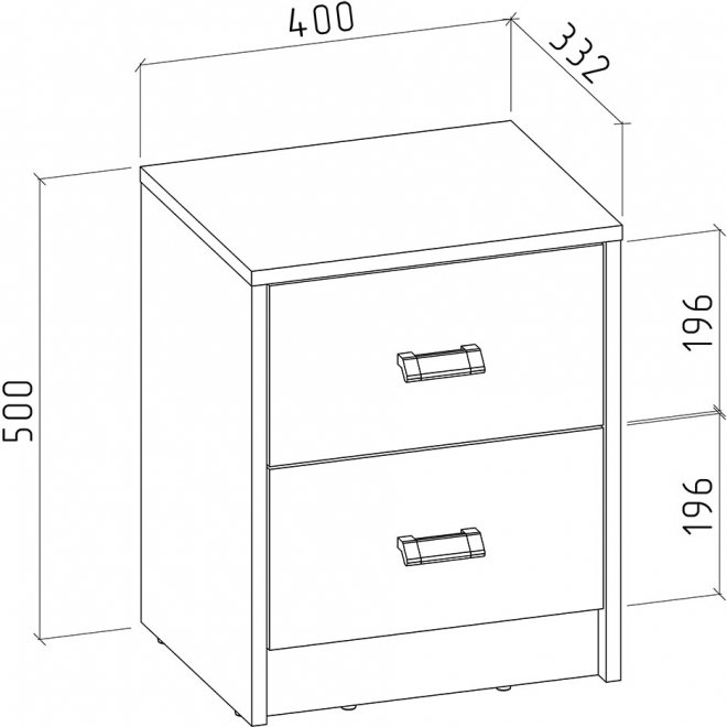 Тумба Имидж-402 дуб сонома