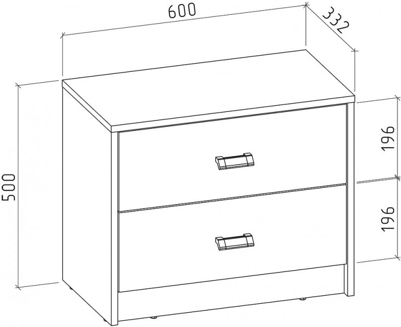 Тумба Имидж-602 дуб сонома