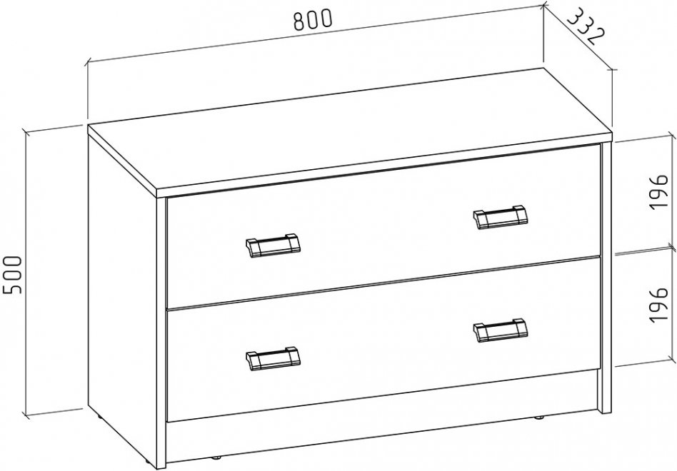 Тумба Имидж-802 дуб сонома