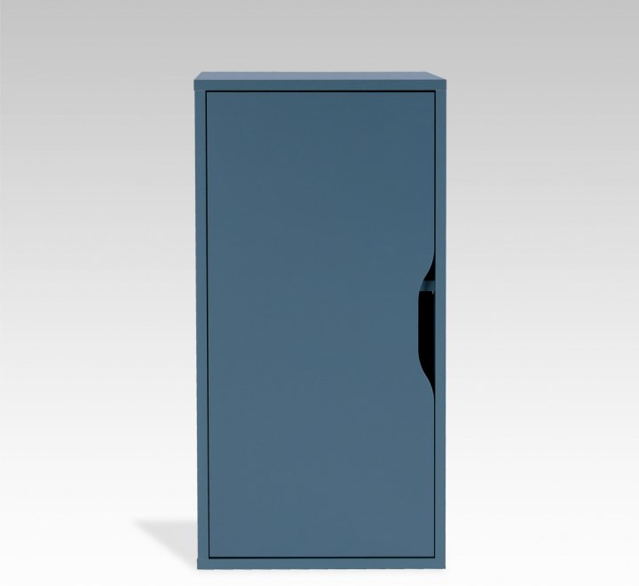 Тумба Ингар ДВ серый / бирюзовый