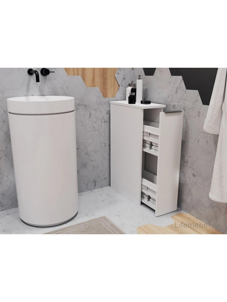 Тумба К-40 белый структурный