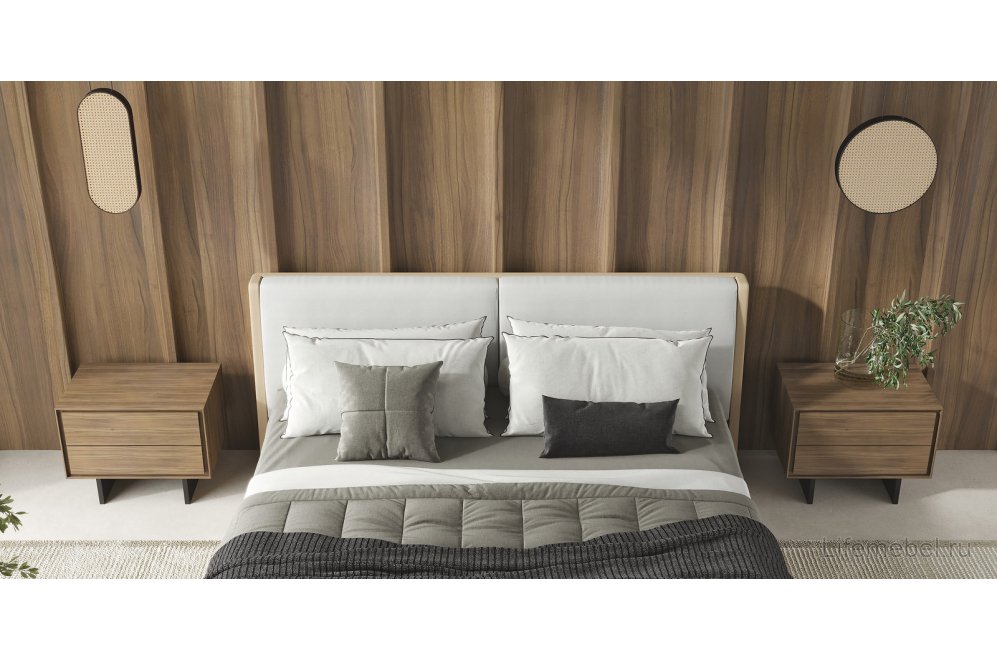 Тумба Miramar орех / черный матовый