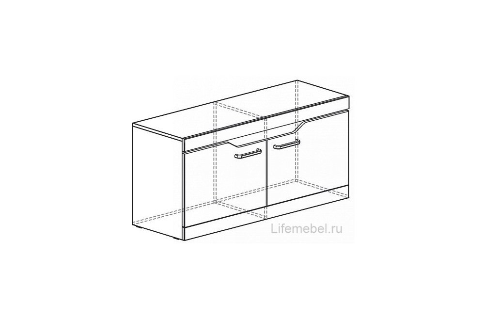 Тумба Ронда №303 венге / белая