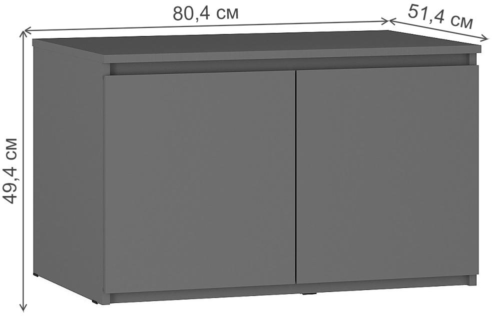 Тумба Симпл ТБ-06 графит