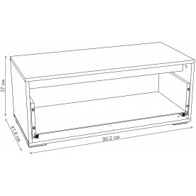 Тумба Snow Wood НМ 011.86-01