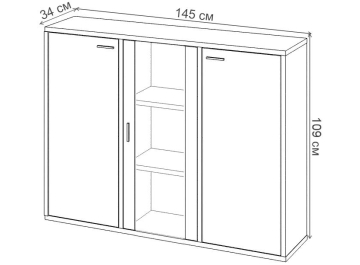 Тумба Оревро ш3в1+2ФГ+1ФС