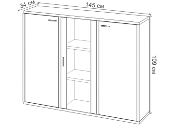 Тумба Оревро ш3в1+2ФГ+1ФС