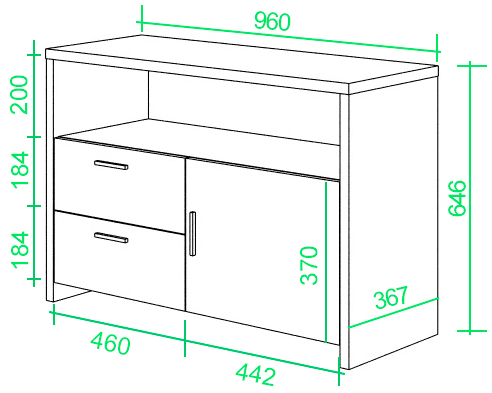 Тумба ТБЛ ВК венге / карамель