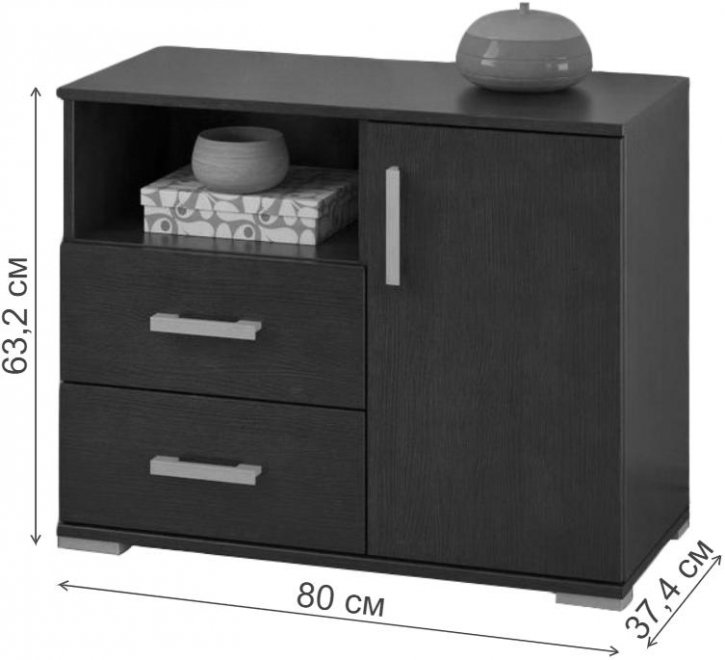 Тумба Вента-33 орех