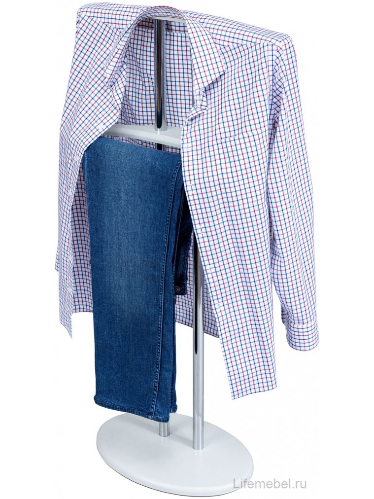 Костюмная вешалка Омега белый
